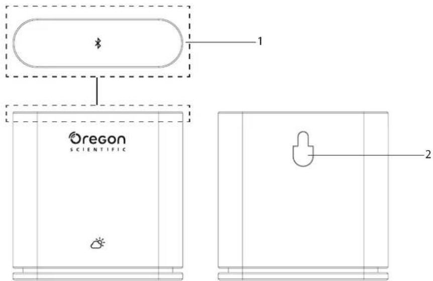 OREGON SCIENTIFIC BAR228 - VISTAS FRONTAL Y TRASERA EXTERNAS - 1