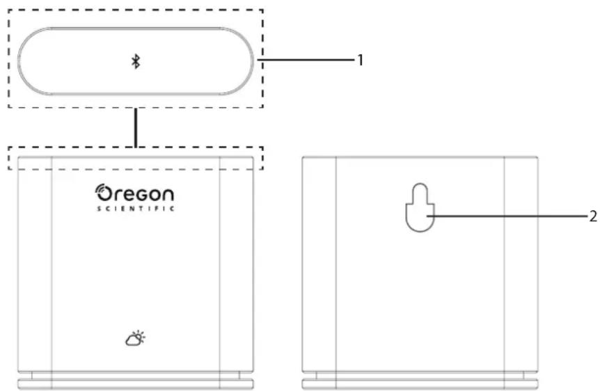 OREGON SCIENTIFIC BAR228 - OUTER FRONT & REAR VIEW - 1