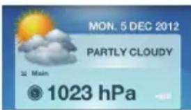 OREGON SCIENTIFIC BAR218HG - To show sea level pressure: - 1