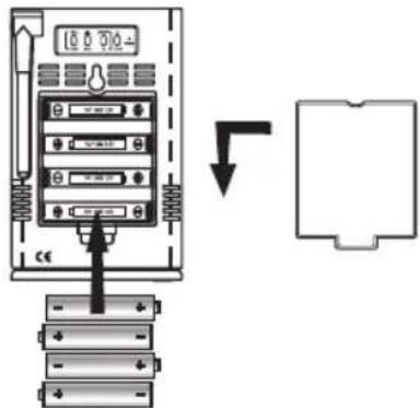 OREGON SCIENTIFIC BAR122HGN - BATTERIINSTALLERING:HUVUDENHET - 1