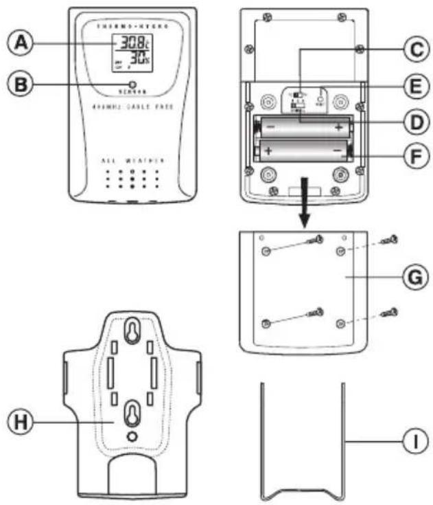 OREGON SCIENTIFIC BAR122HGN - FEATURES: REMOTE THERMO-HYGRO SENSOR - THGR228N - 1