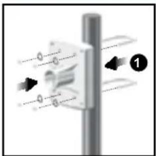 OREGON SCIENTIFIC WMR200A - ALTERNATIEVE OPSTELLING: WINDSENSOR OP EEN BESTAAANDE PAAL - 1