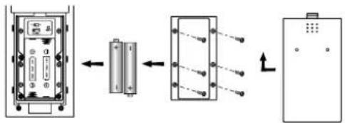 OREGON SCIENTIFIC JMR818WF - INSTALLATION DES PILES ET PARAMETRAGE DU THERMO-SENSEUR A DISTANCE - 1