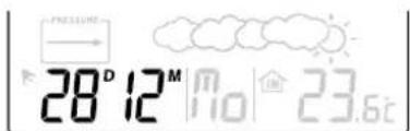 OREGON SCIENTIFIC JMR818WF - CALENDRIER ET AFFICHAGE DE L'HEURE D'ALARME - 1