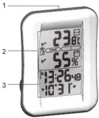 OREGON SCIENTIFIC RMR683HG - VUE D'ENSEMBLE DE L'HORLOGE - 1
