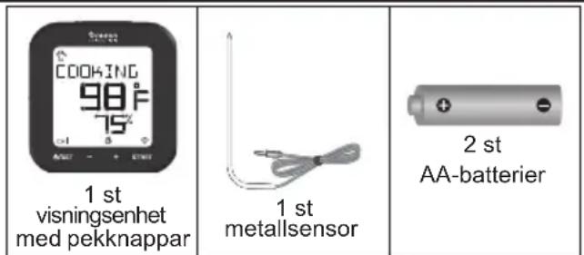 OREGON SCIENTIFIC AW133 - FORPACKINGENS INNEHÄLL - 1