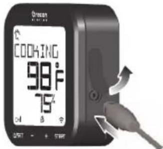 OREGON SCIENTIFIC AW133 - AANSLUITEEN VAN DE THERMOMETER - 1