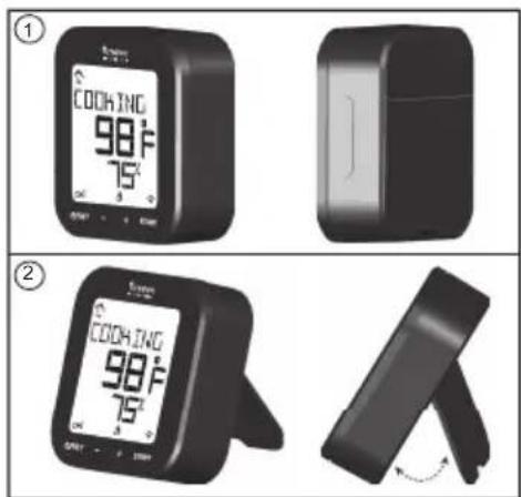 OREGON SCIENTIFIC AW133 - Platzierung des Anzeigegerats: - 1