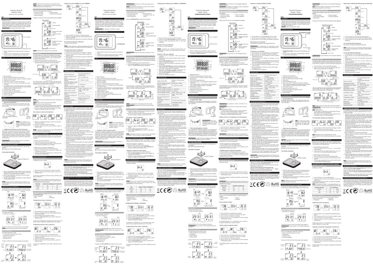 OREGON SCIENTIFIC PE200 - 2