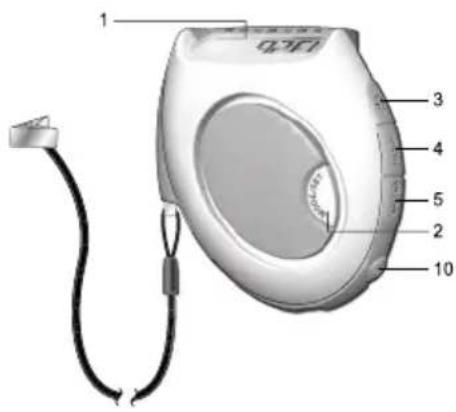 OREGON SCIENTIFIC PE82X - PE826-FRONT AND BACK VIEW - 2