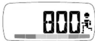 OREGON SCIENTIFIC PE82X - To view the step, distance and calorie display: - 2