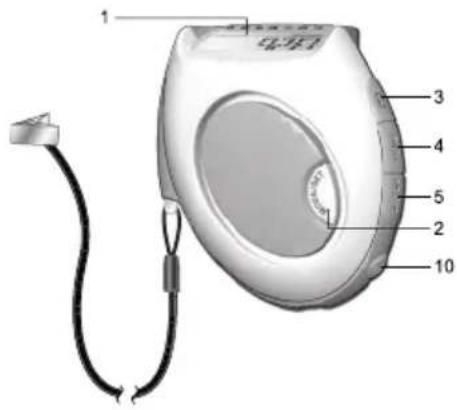 OREGON SCIENTIFIC PE82X - PE828 - VISTA FRONTALE TRASEIRA - 1