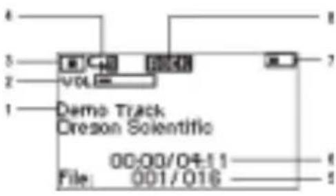 OREGON SCIENTIFIC MP303 - AFFICHAGE LCD - 1