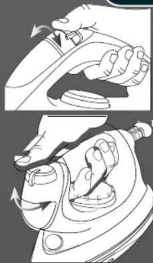 HOOVER IronSpeed SFD 4103 - Hoofdstuk 3.3 - Het kiezen van de juiste temperatuur van de strijkvoet en de stoom. - 1