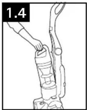 HOOVER TSeries WindTunnel - coneXion del contentedor para polvo - 1