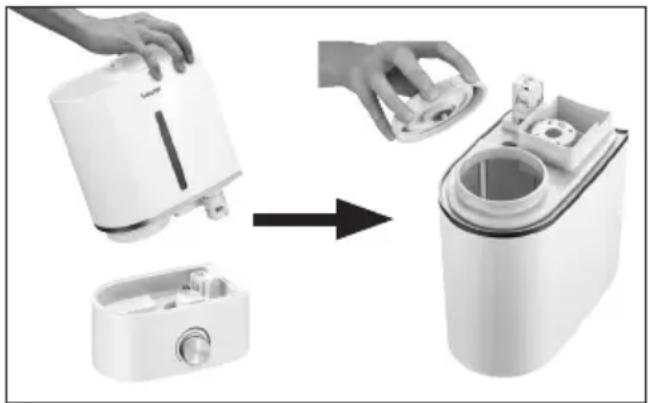 BEURER LW 110 - Filling the water tank - 1