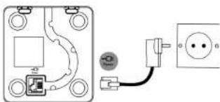 MOTOROLA D702 - Connecting the handset and charger - 1