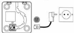 MOTOROLA D800 - Connecting the handset and charger - 1