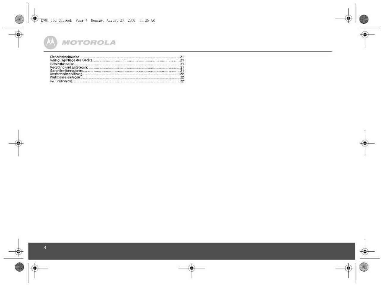 MOTOROLA D701 - WICHTIG! - 12