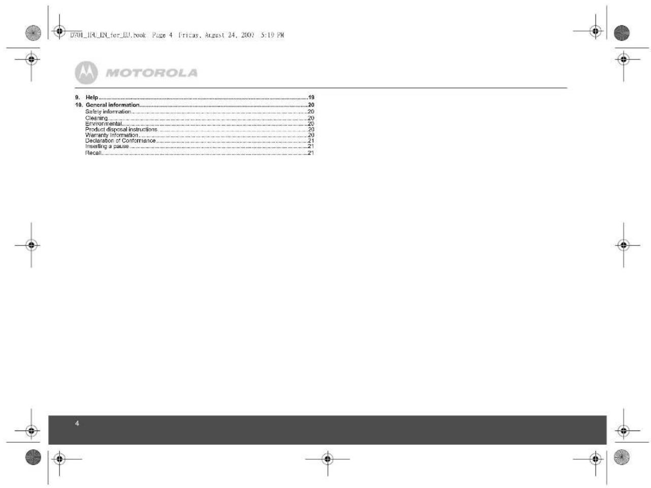 MOTOROLA D701 - MOTOROLA - 4
