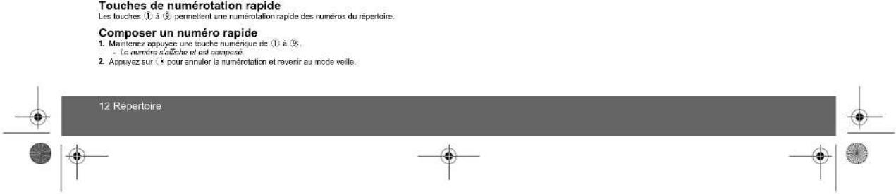 MOTOROLA D711 - Composer un numero rapide - 1