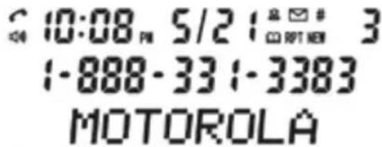 MOTOROLA L706CM - Base avec fil à écran ACL - 1