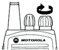 MOTOROLA CP040 - ALLUMER ET ETEINDRE LE POSTE - 1