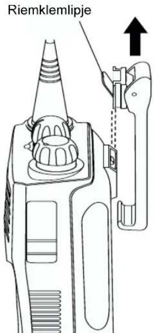 MOTOROLA CP040 - De riemklem verwijderen - 1