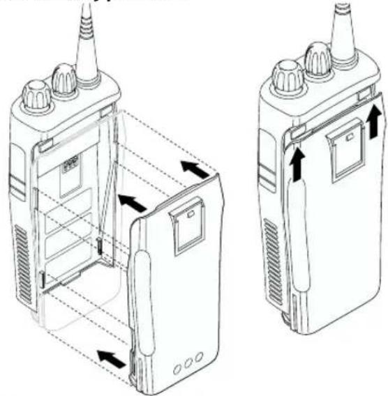 MOTOROLA CP040 - De batterijplaatsen - 1