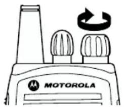 MOTOROLA CP040 - VIRRAN KYTKEMINEN JA KATKAISEMINEN - 1