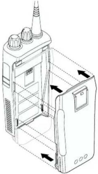 MOTOROLA CP040 - Vlozeni baterie - 1