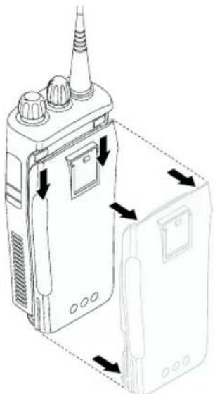 MOTOROLA CP040 - Sortir la batterie - 3
