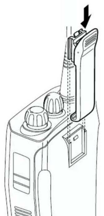 MOTOROLA CP040 - Bel Klipsinin Takilmasi Bel Klipsinin Cikarilmasi - 1