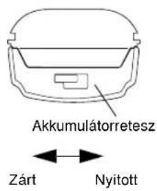 MOTOROLA CP040 - Az akkumulátor levétele - 1