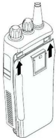 MOTOROLA CP040 - Colocacao da Bateria - 2