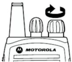 MOTOROLA CP040 - SLÄ PÄ OCH AV RADION - 1