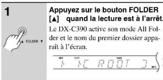 ONKYO DXC390S - - Choix de plages MP3 en mode All Folder - 1
