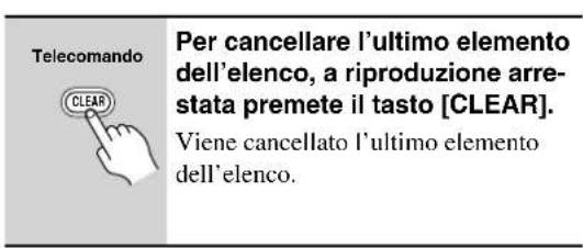 ONKYO DXC390S - Come cancellare I'ultimo elemento dell'elenco - 1