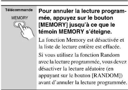 ONKYO DXC390S - Annulation de la lecture programmée - 1