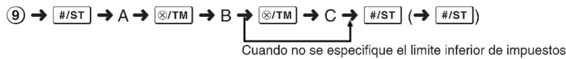SHARP XEA102 - Programación de la tasa del IVA (impuestos) - 1