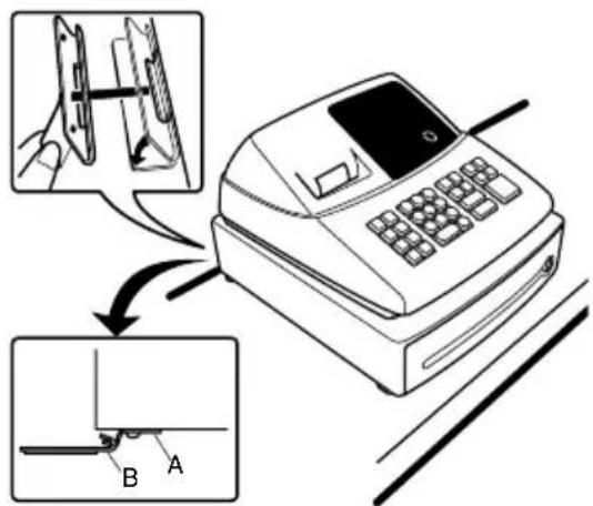 SHARP XEA102 - Anbringen des Haltewinkels - 1