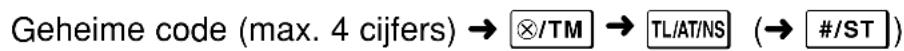 SHARP XEA102 - Programmeren van de geheime code - 1