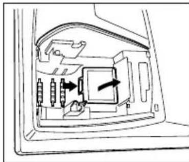 SHARP XEA102 - Stap 3 Plaatsen van batterijen - 2