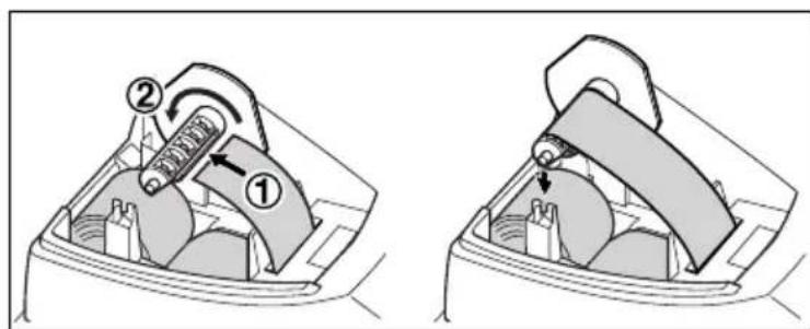 SHARP XEA102 - Step 4 Install the Paper Roll - 3