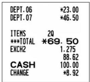 SHARP XEA113 - Applying manual exchange rate - 2