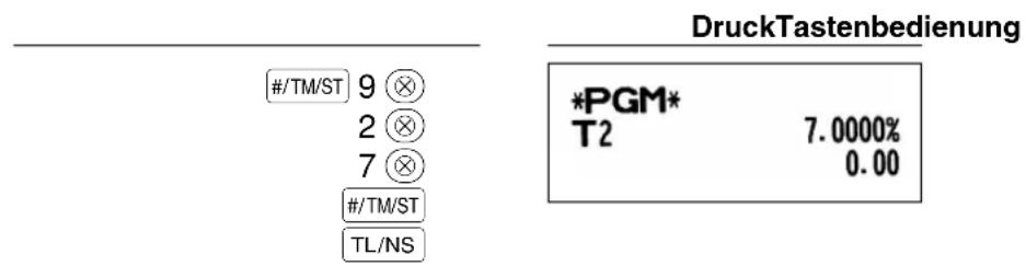 SHARP XEA113 - ■ Programmierung des Steuersatzes - 2