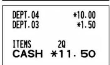 SHARP XEA113 - CORRECTION AFTER FINALIZING A TRANSACTION (Void mode) - 2