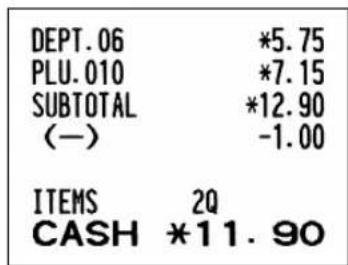 SHARP XEA113 - BonToetsbediening voorbeeld - 1