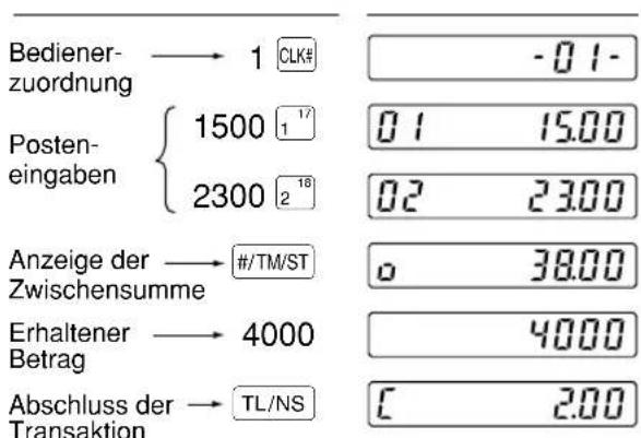 SHARP XEA113 - Abschluss der Transaktion - 1