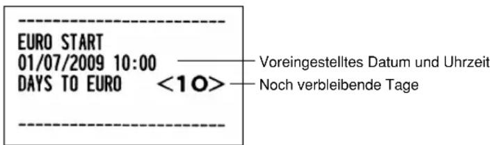 SHARP XEA113 - Wahl von Ausführungspflicht/Nicht-Ausführungspflicht für die Ausführung der automatischen Modifikationsoperation für EURO - 1